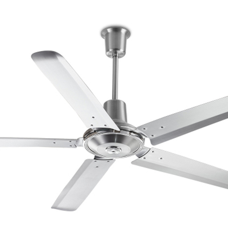 奥克斯56寸五叶不锈钢吊扇客厅家用纯铜电机工业风扇