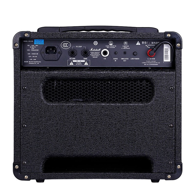 马歇尔(Marshall)吉他音箱 DSL1CR电吉他音箱 全电子管马勺电吉它音响 带混响 30W