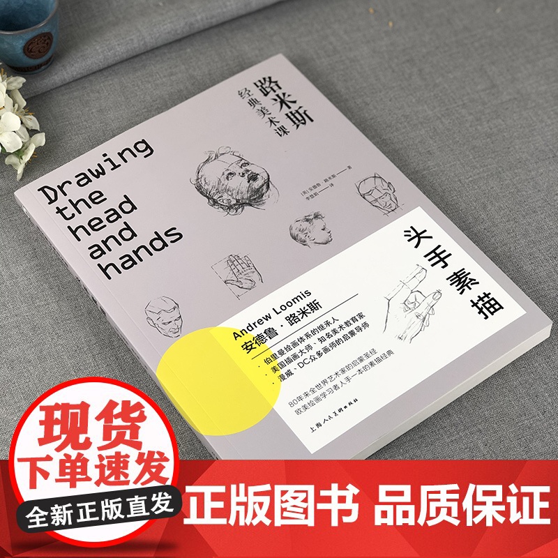 头手素描 路米斯经典美术课 头与手的素描绘画步骤详解教学 人体各阶段头部表情素描画手结构手绘初学零基础入门精通教程 路米高清大图
