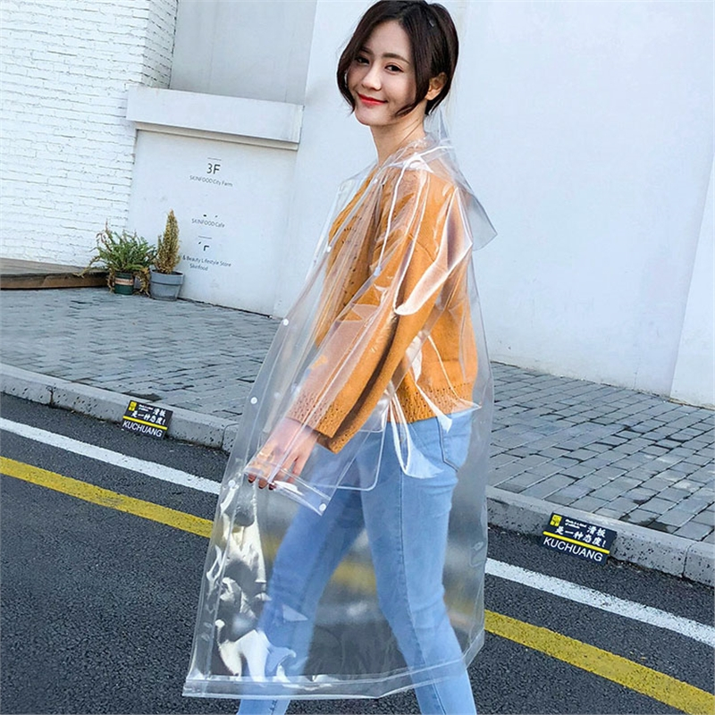 邦可臣透明雨衣女款成人新式连体长款暴雨单人演唱会服eva雨披视频介