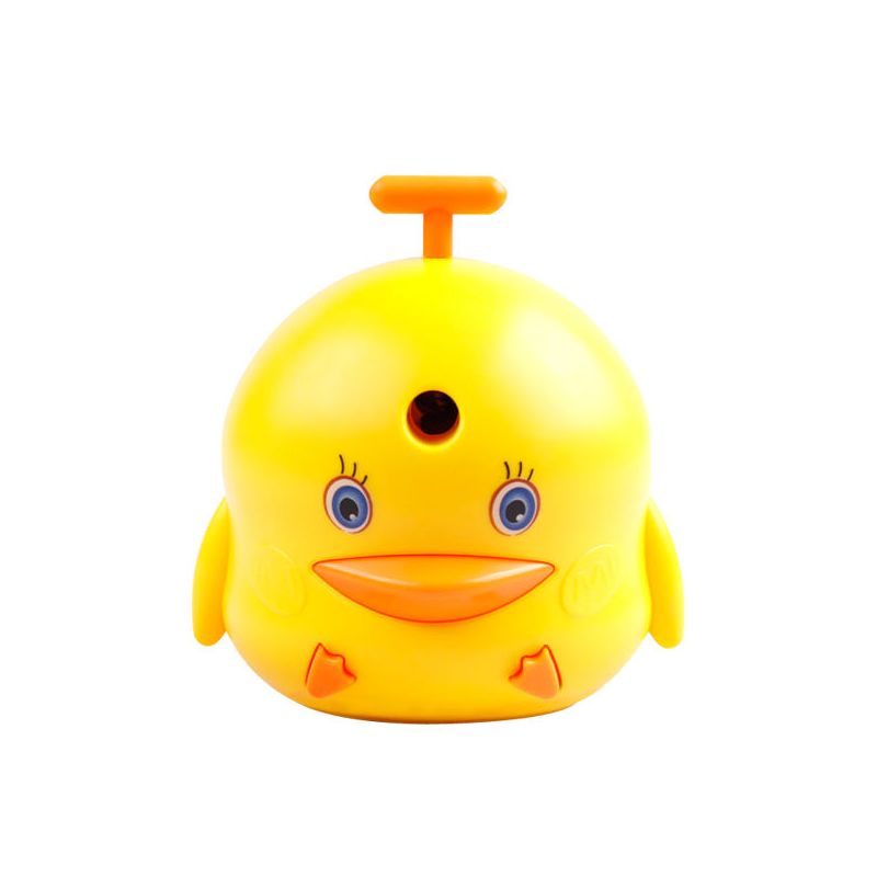 小学生手摇削笔机削笔器儿童削笔刀笔刨卷笔刀铅笔刨卷刀笔器文具|小鸭黄色 削笔器+三角原木铅笔50支