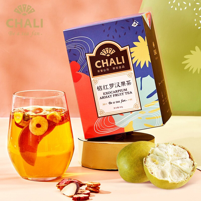 茶里(ChaLi)桔红罗汉果茶 菊花茶栀子红枣组合型水果花茶