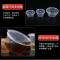100套 25ml外扣连体 一次性酱料杯蘸料盒调料盒辣椒酱油料盒打包盒小塑料盒沾汁杯带盖