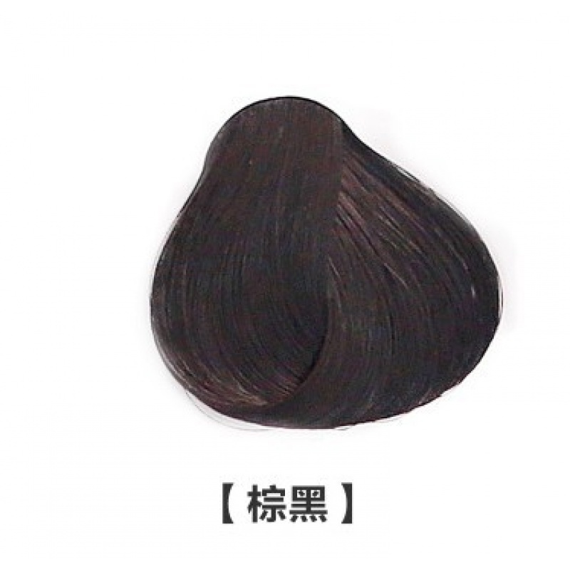 五贝子植物染发剂焗油膏染发霜 棕黑高清大图