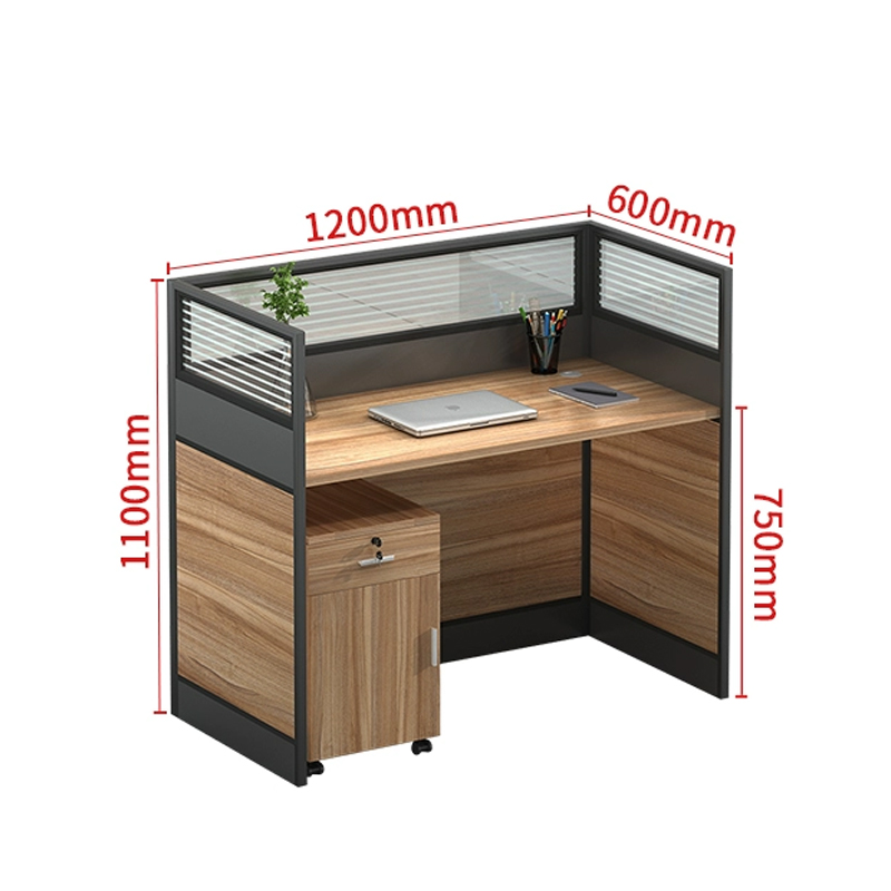 中豫鑫泽 ZYXZ5031822 屏风工位职员办公桌员工卡座 单人位含柜高清大图