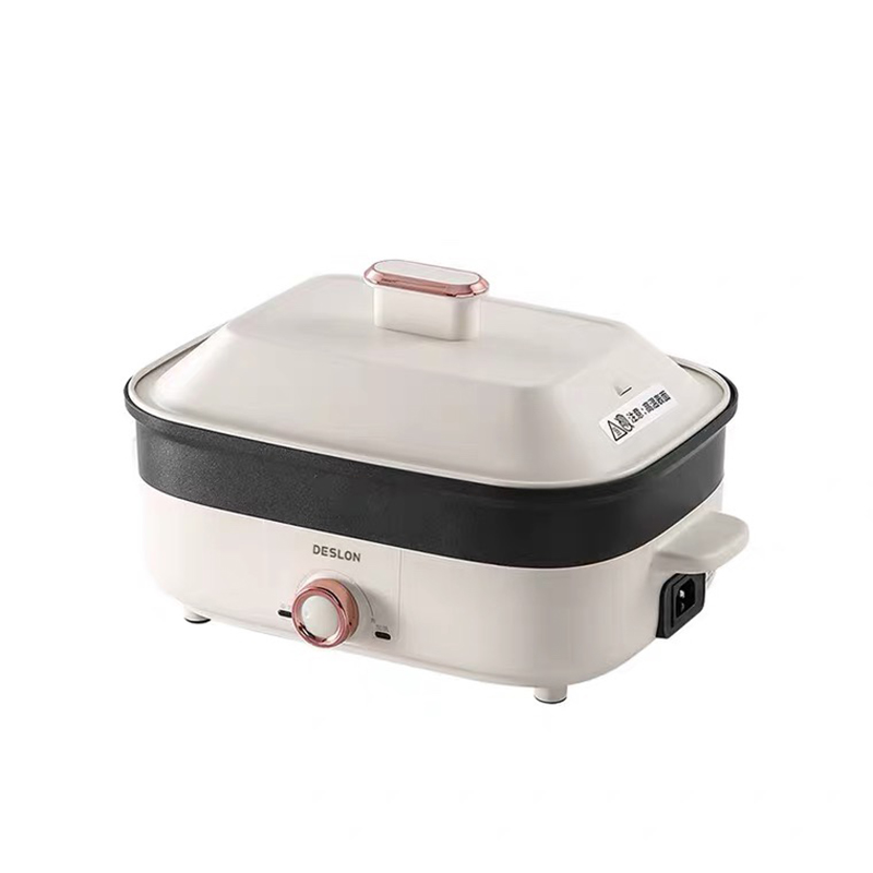 德世朗(DESLON) DDQ-HG115 一体式多功能料理锅 1500W 蒸炸煎煮炒烙4.5升 三挡火力高清大图