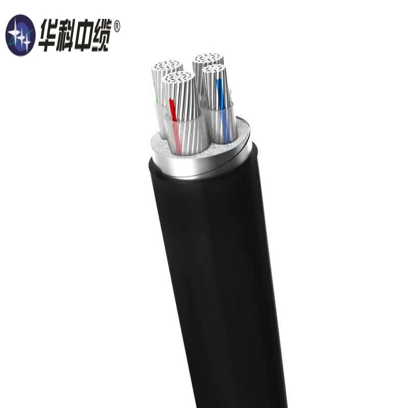 华科中缆 低压3+1芯铝电缆YJLV-3+1 米高清大图