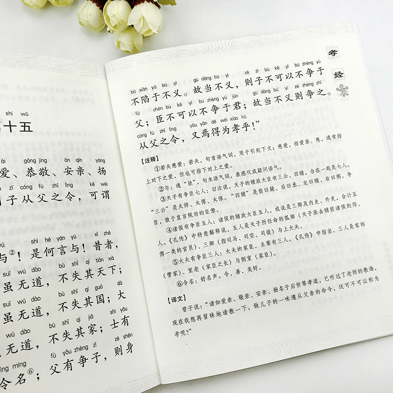 千字文 [正版]国学经典诵读丛书孝经黄帝内经论语曾国藩家书三字经大字注音版3-6-8-10岁幼儿童小学生启蒙故事书籍译注高清大图