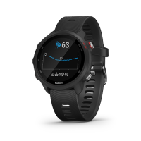 佳明（GARMIN）Forerunner 245M高阶多功能GPS运动心率血氧户外智能跑步游泳骑行时尚腕表暗夜黑音乐版
