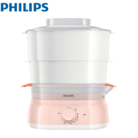 飞利浦(Philips)电蒸锅HD9103/11多功能家用预约定时蒸汽锅电火锅双层蒸笼 防干烧功能 蒸笼容量4-6L