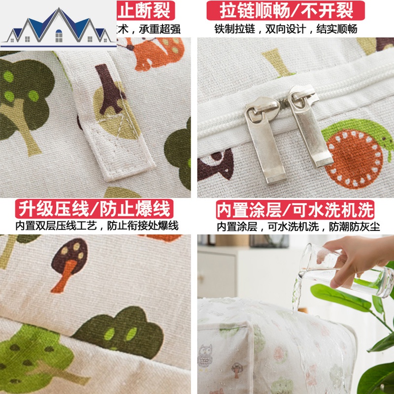 被子收纳袋棉被袋衣物整理袋行李袋搬家打包袋装衣服的大袋子 三维工匠收纳包高清大图