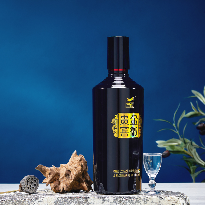 金徽酒贵宾蓝52度500ML*4瓶整箱礼盒装浓香型酒纯粮食酒宴请送礼高清大图