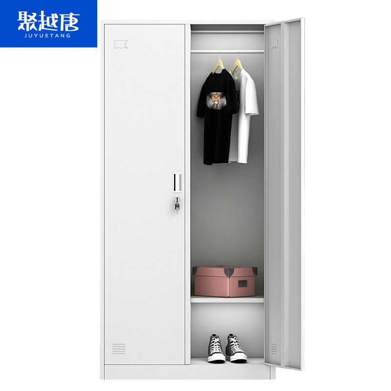 聚越唐（JUYUETANG）两门更衣柜员工宿舍置物柜 900*500*1850个