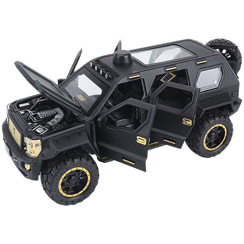 仿真四轮越野车吉普开小汽车玩具防爆装甲模型儿童男孩合金orv 军绿色