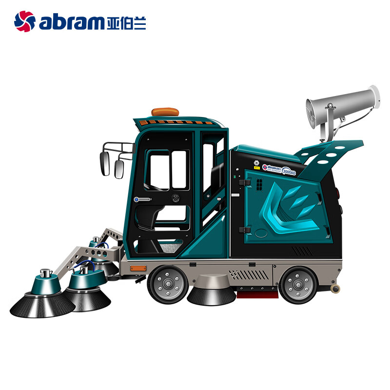 亚伯兰(abram)YBL-DP3000AD 大型七刷款扫地车 48V200A锂电 配雾炮和高压水枪 240升垃圾桶 [高清大图