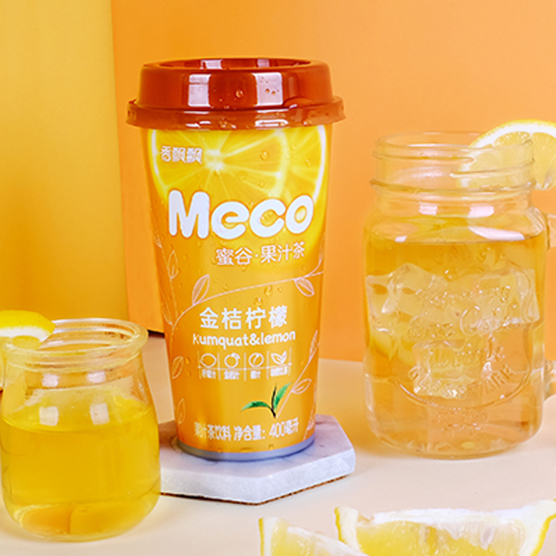 香飘飘 meco果汁茶金桔柠檬味 400ml*15杯 整箱装