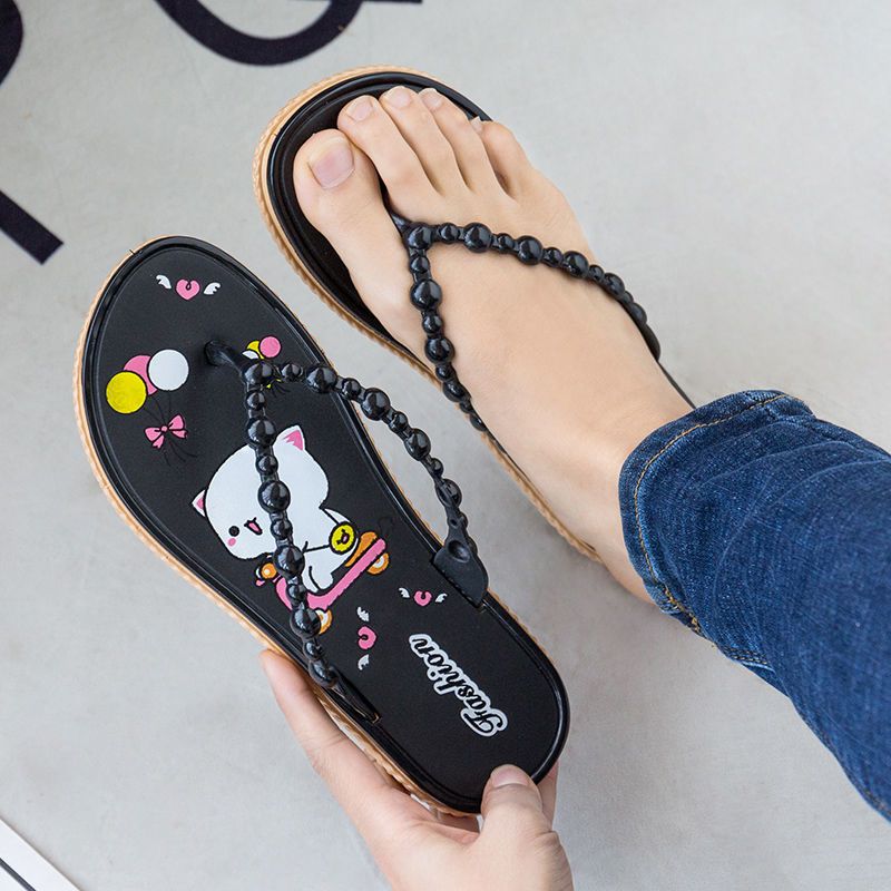 软胶厚底新款夏季人字拖鞋女外穿防滑洗澡学生凉拖鞋情侣夹趾海边