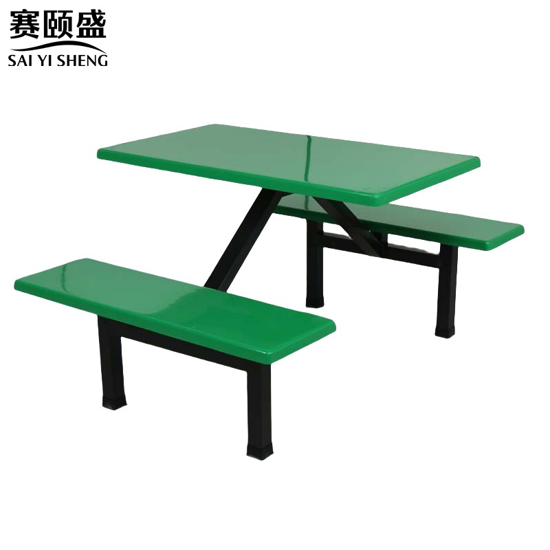 赛颐盛食堂餐桌1200*600*750mm套高清大图