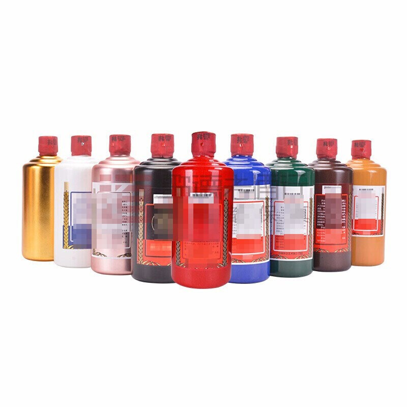 贵州茅台酒 九五之尊 金红玫瑰金黑蓝青印绿黄酱 53度 500ml*9瓶九彩 酱香型白酒