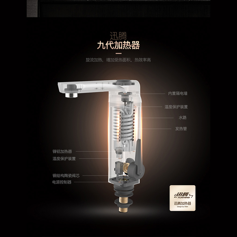 奥特朗(Otlan)L5APJZ-33A0即热式电热水龙头 厨宝卫生间速热加热器 即热冷热两用即热式水龙头 ABS下进水