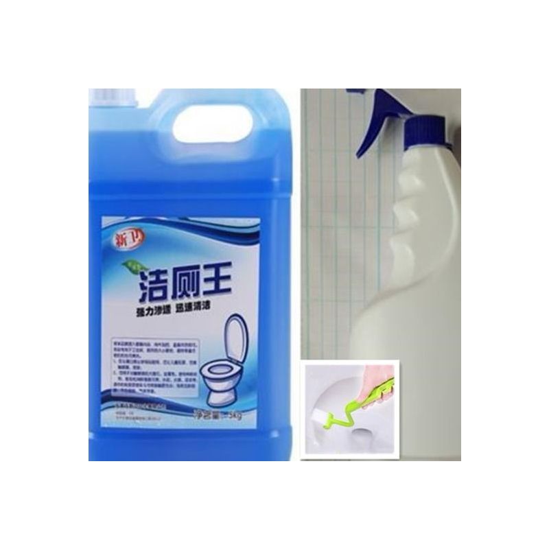 强力型洁厕灵瓷砖清洗剂除臭洁厕液 尿桶清洗厕所马桶清洁洁厕剂|十斤喷壶手套+马桶刷