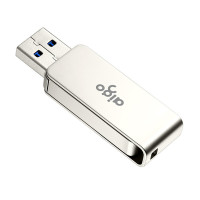 爱国者（aigo）U330金属u盘 64GB 车载优盘手机电脑两用高速正品创意定制旋转u盘