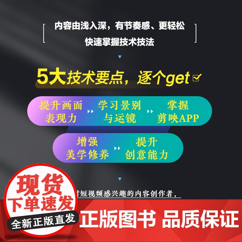 短视频拍摄与剪辑零基础一本通 短视频拍摄教程书图文制作技巧剪映短视频剪辑教程后期处理摄影vlog拍摄剪辑教材正版书高清大图