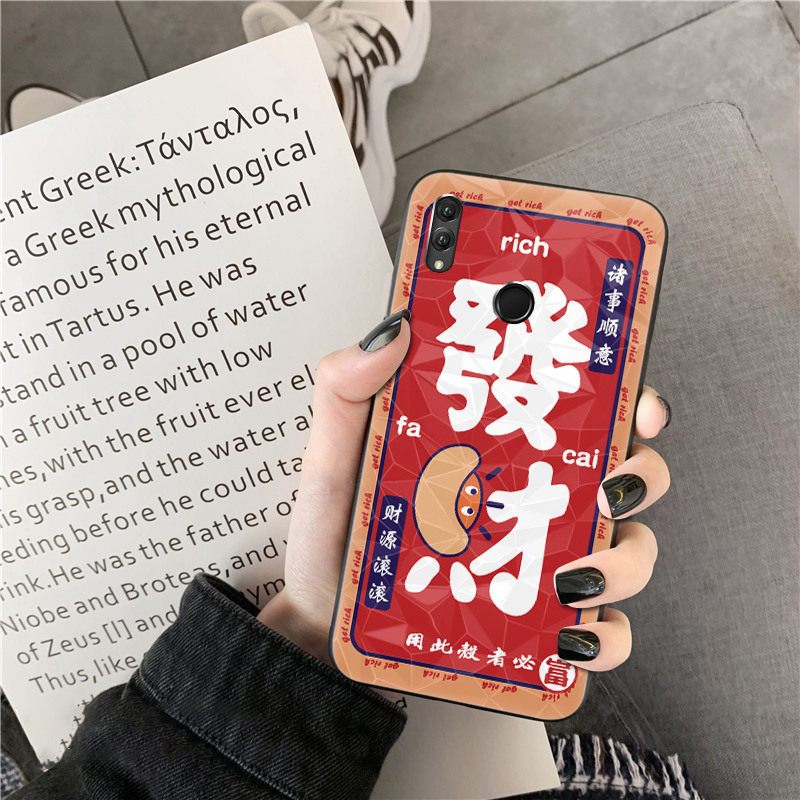 华为荣耀magic2/note10/play手机壳honor菱形壳创意男女新年发财真智力