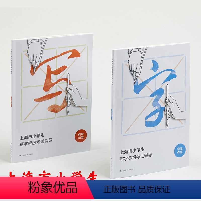 [正版]扫码视频 上海市小学生写字等级考试辅导 艺术理论书法楷书教学参考资料 考试评分标准教程范例点评 上海书画出高清大图