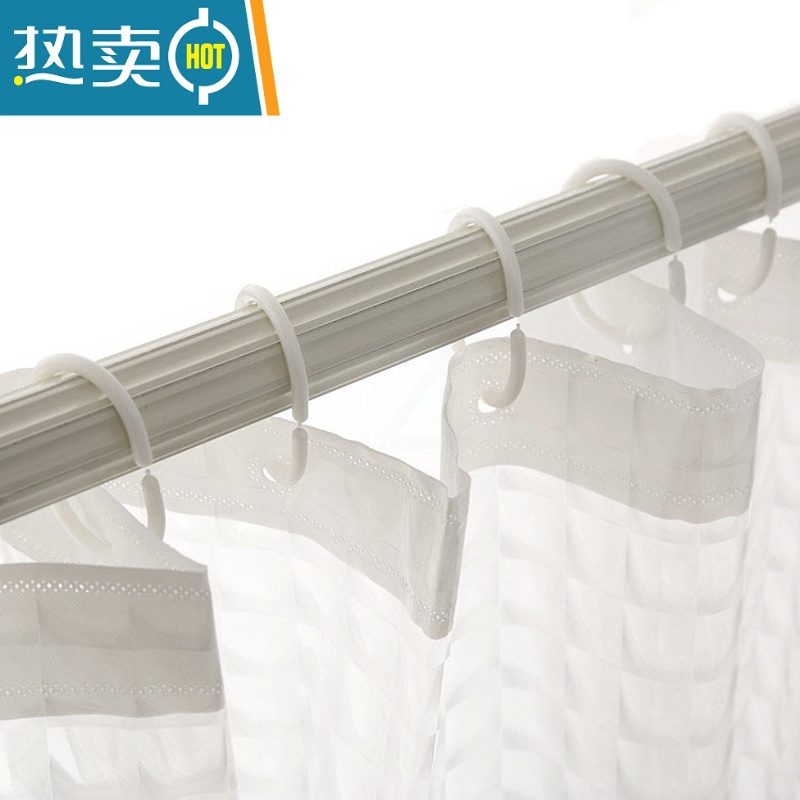 XIANCAI欧式炫目3D水立方浴帘防水浴室窗帘隔断门帘洗澡帘带挂帘高清大图