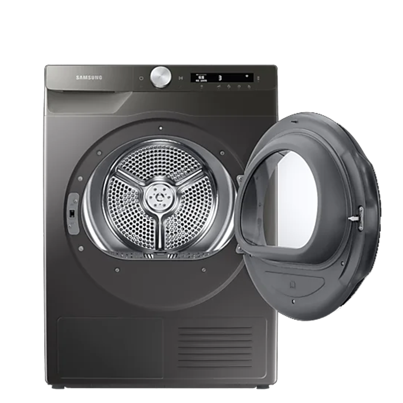 三星samsungdv80t5220ansc热泵式烘干机8公斤全自动家用干衣机防皱大