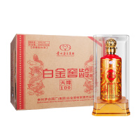 贵州茅台集团 白金窖龄天缘100 52度500ml*6瓶 整箱礼盒装浓香型白酒