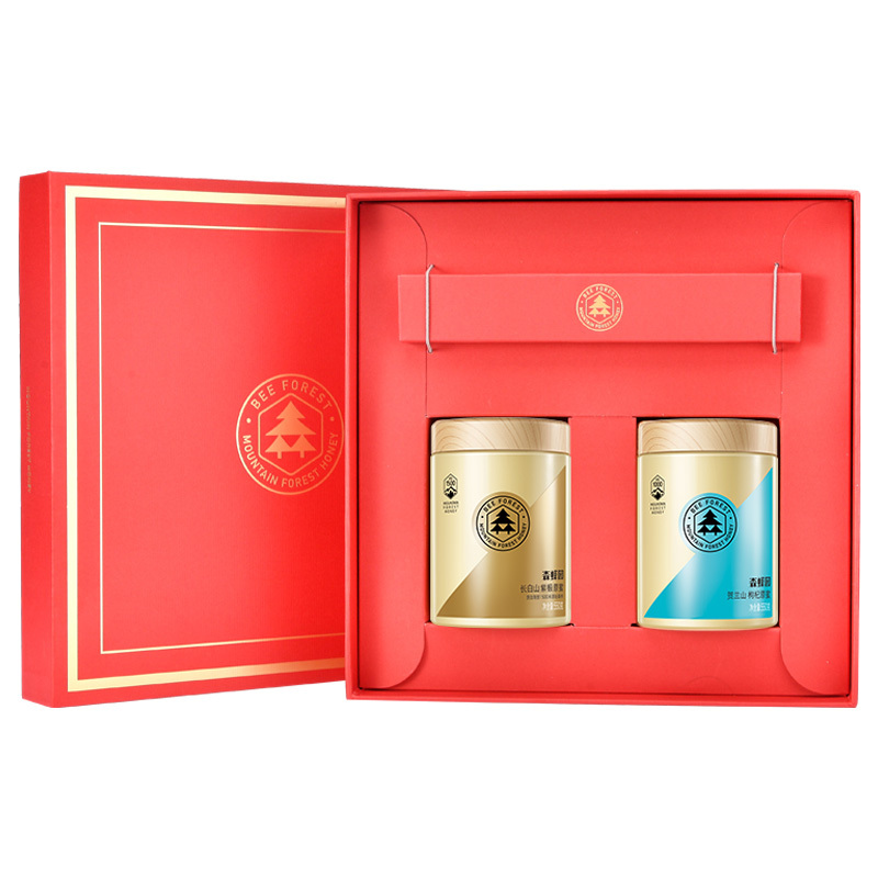 森蜂园金标紫椴雪蜜贺兰山枸杞原蜜550g*2礼盒装大礼包蜂蜜