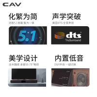 CAV家庭影院回音壁音响家用客厅电视音箱套装蓝牙5.1环绕声道功放低音炮专业K歌KTV TM1200A