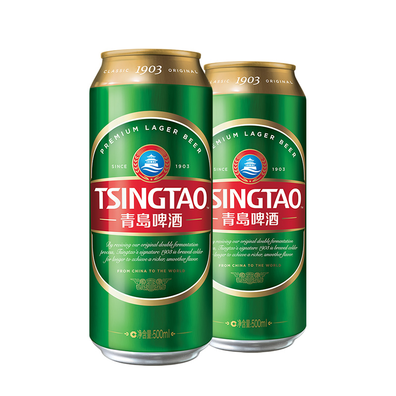 青岛啤酒经典(1903)10度500*18罐啤(电商尊享)ZB高清大图