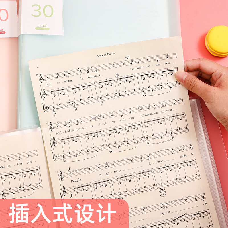 递乐(DiLe )40页资料册A4插页档案夹 12140 白色 5个装