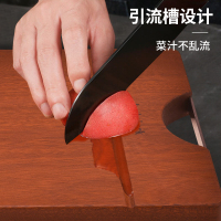 乐扣乐扣 乌檀整木砧板加厚加大切菜板 砧板剁骨 家用实木案板砧板菜墩 40*28*2.5CM