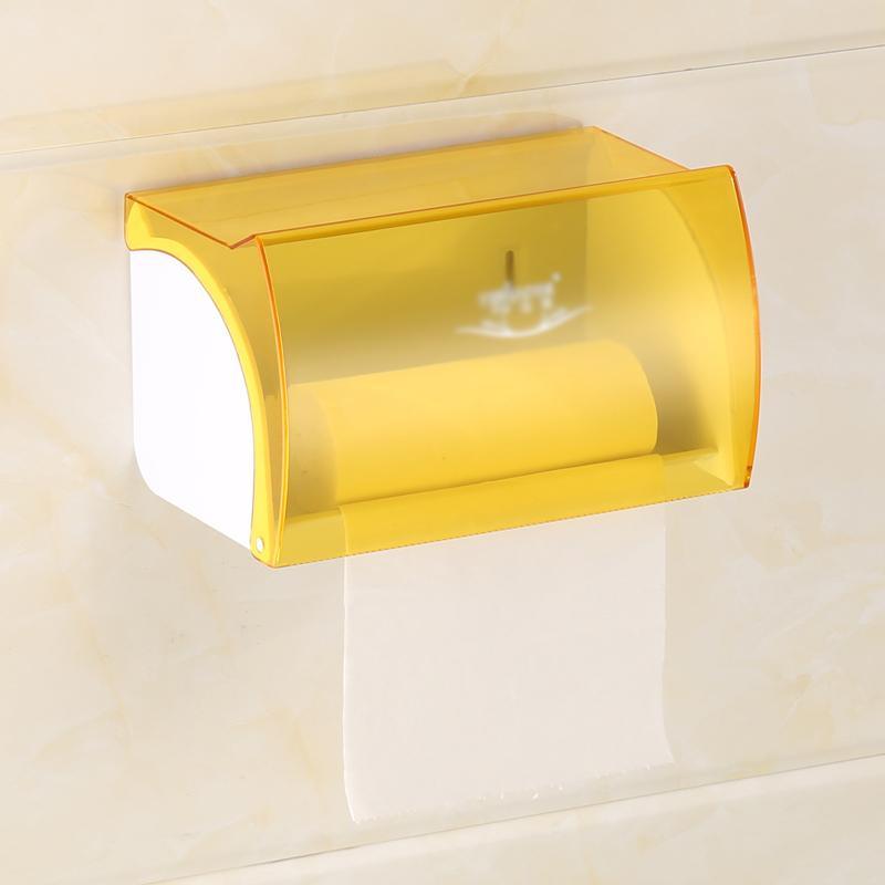 厕纸盒卫生间纸巾盒厕所卷纸架长卫生纸置物架洗手间抽纸盒手纸盒红色