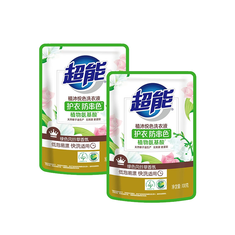 超能 植沐悦色洗衣液(D)100g*2组