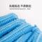 诺瑞斯安 一次性头套 无纺布帽子条形蓝色 车间无尘帽加厚防尘帽 蓝色双筋100只