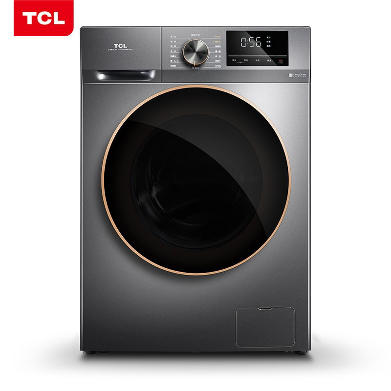 TCL G100F12-D星曜灰 10公斤 变频全自动滚筒洗衣机 真丝柔洗 热力除菌空气洗