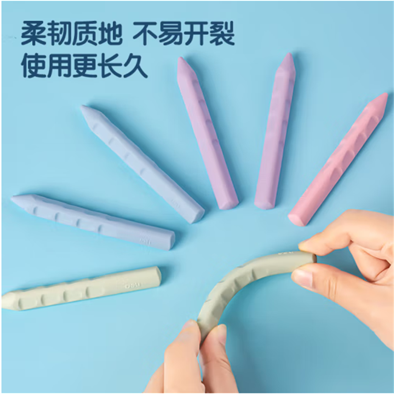 得力(deli)洞洞橡皮擦笔型橡皮粗细双头可擦橡皮VP413 4块/盒 12盒起售高清大图