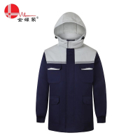 宜虎金嫘萦HYSY1911防静电冬季棉服套装 深蓝色 单位:套