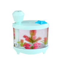 迷你USB鱼缸加湿器纳丽雅(Naliya)家用空调房卧室 鱼缸灯加湿大容量孕妇婴儿 粉红色