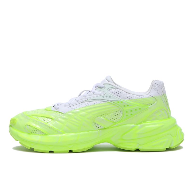 彪马(Puma)VELOPHASIS女士多功能综合训练鞋轻便灵活室内健身运动 PUMA_WHITE-PRO_GREEN 40.5