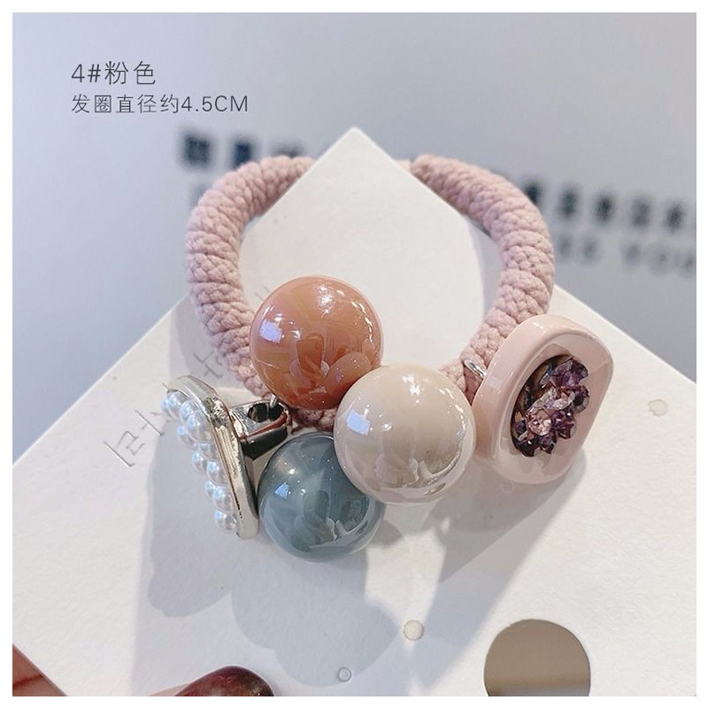 皮套头绳女网红皮筋ins超仙扎头森女系韩版发饰成年简约气质优雅|粉色绳子