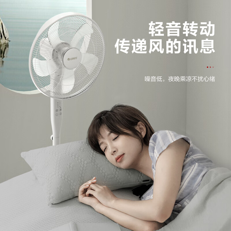 格力(GREE) FD-40X77Bh5 五叶静音 遥控 落地扇 (计价单位:台) 白色高清大图