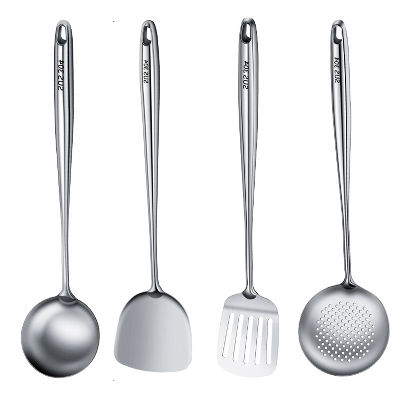 不锈钢炒勺炒铲锅铲炒菜勺炊具子加长柄铲子厨具高清大图