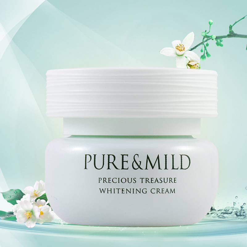PURE&MILD泊美官方旗舰店官网鲜纯珍萃面霜50ml专柜正品保湿补水滋润提亮肤色白