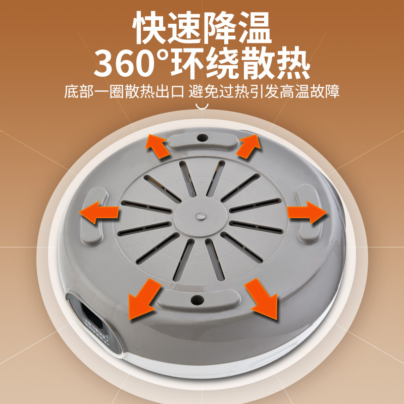 益多 电蒸锅多功能家用蒸包子锅24CM加厚食品级不锈钢电热锅电煮锅电火锅一体锅带不锈钢蒸笼 YNDG-24